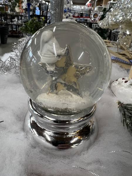 Imagen de Boule à neige décorative Noël ange étoile