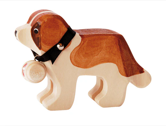 Imagen de Chien en bois décoratif artisanal, idée cadeau Suisse