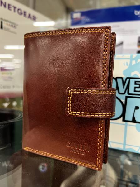 Imagen de Cartera de piel marrón Coveri World