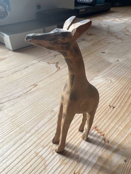 Imagen de Figura Jirafa Madera Artesanal Decoración Hogar